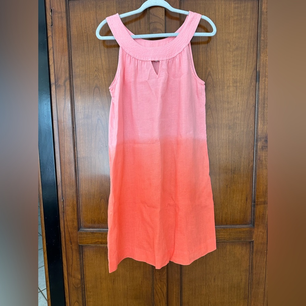 Ombre Coral Pink to Orange Dress